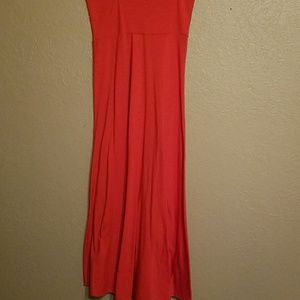 Lularoe solid red cotton maxi size xs